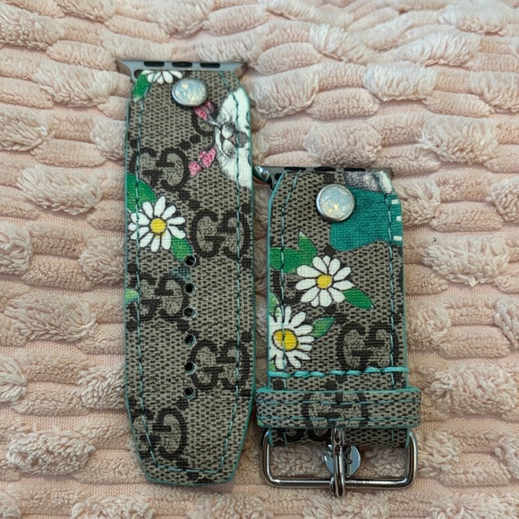 Upcycled Gucci Spark*l Band Sivella size 2 - Picture 1 of 3